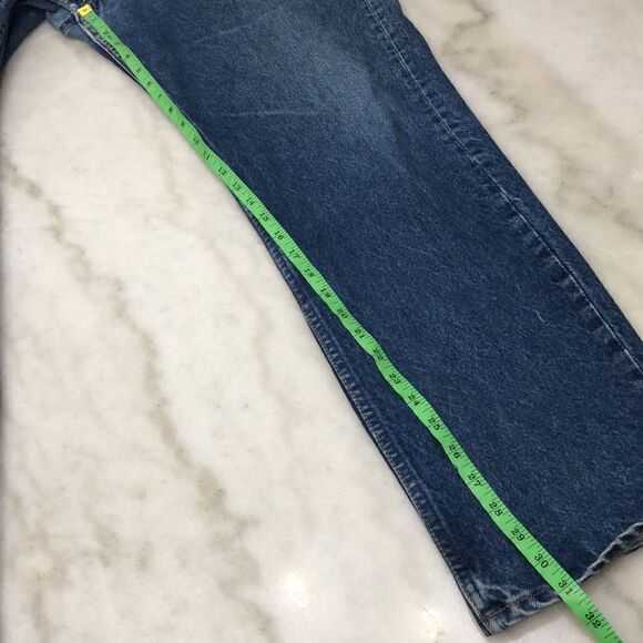 Vintage 1991 Levi’s 505 35x31 Made in USA Medium Wash Straight Leg Regular Fit - Picture 12 of 13